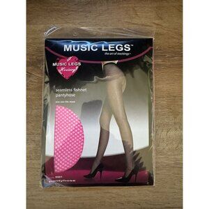 Music Legs Seamless Fishnet Pantyhose One Size Fits Most